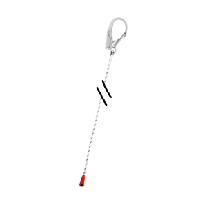 PETZL GRILLON 3m Adjustable Positioning Lanyard - ANSI Certified, Black, For Work Positioning & Fall Arrest Systems